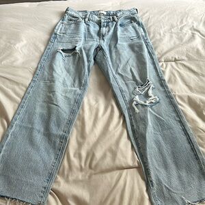 Size 25 pacsun light wash ripped  jeans, never worn out only tried on